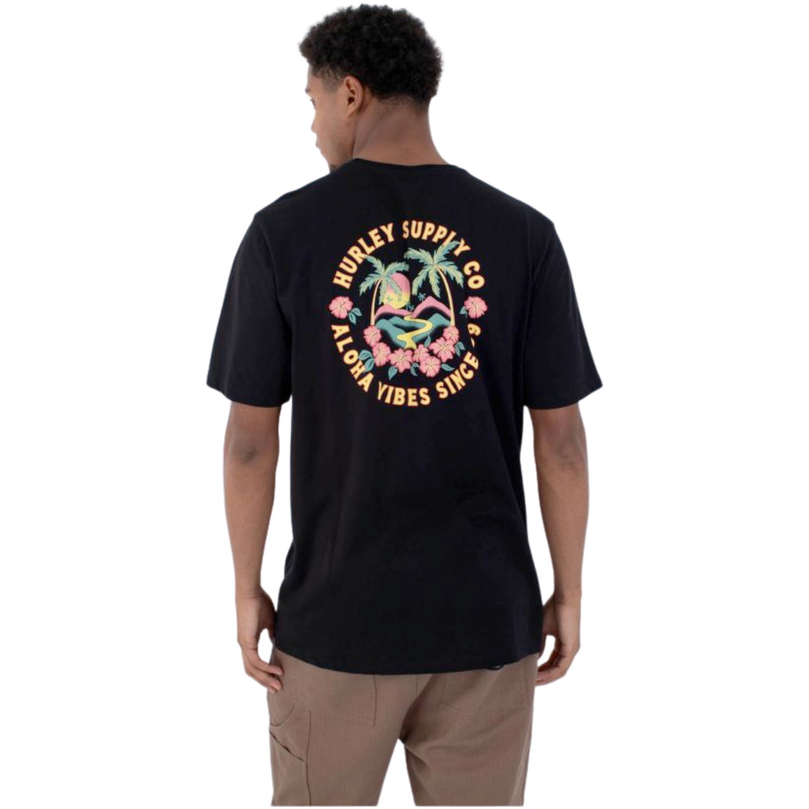 2026 Hurley Mens Hawaiian Island Tee HFA25MMTS05626 - Newprint